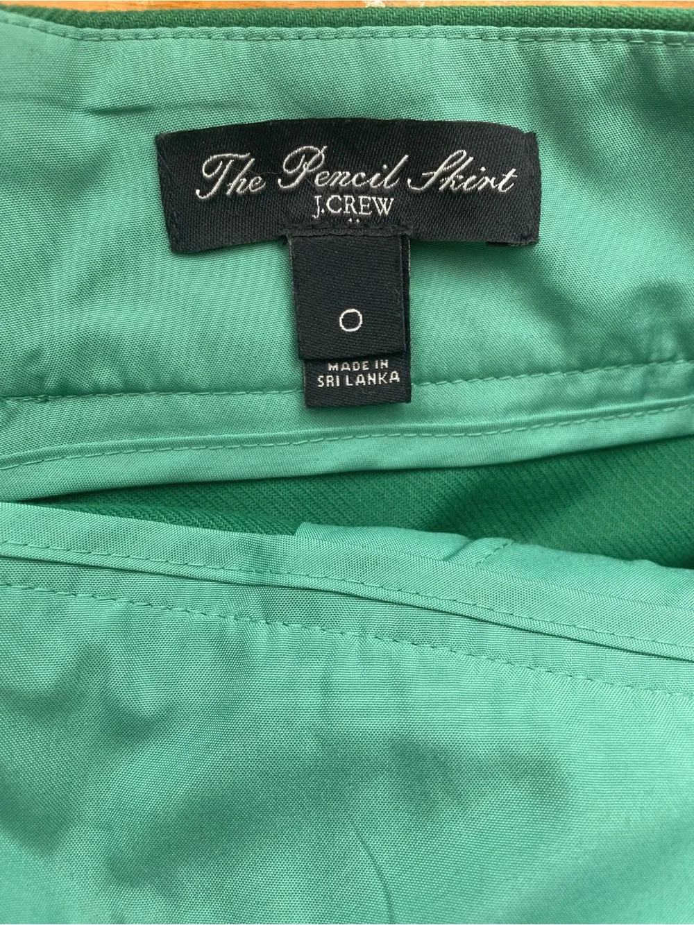 J Crew Pencil Skirt - Kelly Green